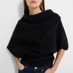 NWT Marcella NYC Palmer Knit Top black extra small